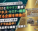 見やすさ重視！ビジネス・セミナー動画編集します カット、ノイズ除去、資料挿入で、信頼感を高めるセミナー動画へ イメージ1