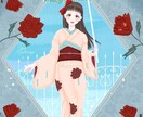 重厚な装飾×花の世界観イラスト制作します 好みの色と雰囲気指定でおまかせ制作します イメージ5