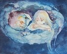 幻想的なアナログ絵画、オーダーメイド制作します 雨空・ファンタジー・動物・植物・キャラクターの幻想的な雰囲気 イメージ6