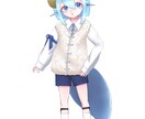 立ち絵イラスト作成します キャラクターデザイン立ち絵イラストを制作します イメージ1