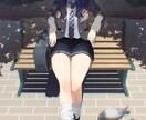 ご希望の女性キャライラストを描きます 一枚絵、立ち絵、グッズイラストなど イメージ2