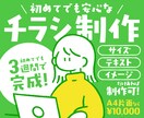 3週間でプロ品質のチラシをお届けします 専門知識がなくてもOK！モヤモヤぜんぶ聞かせてください◎ イメージ1