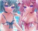 修正何度でも♡萌え系絵柄でイラスト描きます 可愛い女の子のイラストが得意です！ イメージ3