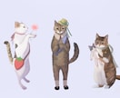 皆さんのおうちの猫ちゃんをイラストにします 少しレトロに可愛いを心がけています☺️ イメージ1