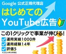 グーグル正規代理店がYoutube広告の代行します 【6万円クーポン付き】日本国内の質の高い視聴者へPR配信 イメージ1