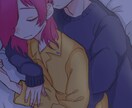 商用利用可！創作キャラ小説などの表紙絵を描きます 空気感のあるエモい絵や、薄暗い病んだ雰囲気が得意です！ イメージ1