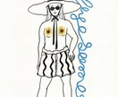 ちょっぴり癖のあるイラスト描きます このタッチが好きな方 お待ちしてます イメージ2