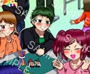 様々な用途に合わせてポップな絵柄でイラスト描きます ゆる～い絵柄からポップな等身大の絵柄まで承ります！ イメージ2