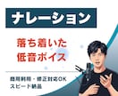 落ち着いた低音ボイスで、ナレーション収録します 解説動画・PR動画向けナレーション イメージ1