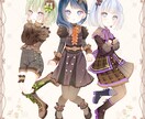 可愛くて綺麗で丁寧なイラストを描きます アイコン、キャラデザ、立ち絵、一枚絵などお描きします。 イメージ1