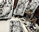 水墨画など様々な画材でお描きします 人物、動物、風景など幅広く承ります イメージ1