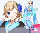 早期納品◎振袖のイラスト描きます お手頃価格で新衣装をお求めの方へ！IRIAMでも使えます イメージ9