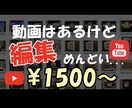 動画編集(カット・テロップ・音入れ)できます YouTubeなどを始めたいけど編集に手が回らないあなたに！ イメージ1