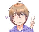 コテキャラ、イラスト(簡易)描きます 全体的にキラキラさせたい人にオススメ！可愛いキャラ描きます イメージ7