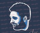 あなたの推しをカッコいいロゴ風に描きます SNSのアイコンやデジタルギフトに！ イメージ6