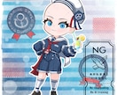 量産ちびキャラ【マリンワンピ】を描きます Vtuber / Vライバーさんに大人気の量産シリーズです！ イメージ2