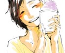 短期納品で暖かい感じのイラストを描きます 知り合いへのプレゼントやアイコンに イメージ1