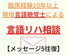 言語聴覚士がオンライン（テキスト）で相談にのります 【臨床経験10年以上】ST相談オンラインチャット×5往復 イメージ1