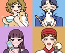 SNSのアイコンに！似顔絵イラストを作成します シンプルポップな似顔絵アイコン イメージ3