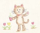 ゆるゆる色鉛筆イラスト描きます 暖かい手描きのプロフ用、ホームページ用、イラスト描きます！ イメージ4