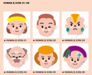 SNS／プロフィール用アイコン〈人物篇〉販売します お好みのアイコンを選ぶだけで即使用できます！【人物篇】 イメージ4