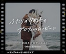感動！115万キロのフィルム♪で動画を作ります 【高品質・低価格】結婚式プロフィールムービーをお届けします イメージ1