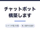 お店・会社の質問対応チャットボットを作ります シナリオ型からAI型まで。運用手順書つき イメージ1