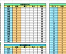 バイナリーオプション★カラフル資金管理表販売します 複数口座での取引をまとめて管理できる便利な月単位の資金管理表 イメージ7