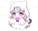 SNSや配信活動などのミニキャラ描きます ご相談しながら丁寧に進めていきます(*.ˬ.)" イメージ8