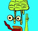 ポップで特徴ある人物、動物イラスト描きます アイコン、ロック画面、用途に合わせたオリジナルイラスト イメージ4