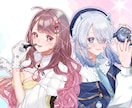 うるちゅるな歌ってみたイラスト描きます 【商用利用込】爽やかなオリジナル歌みたイラストを！ イメージ2