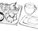 ラストラン、カフェで使えるイラスト描きます おしゃれなメニューにどうですか？ イメージ6