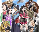 イラスト・挿絵描きます 小説の表紙絵、挿絵。歴史物から現代物まで漫画風に描きます。 イメージ3