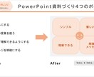 伝える→伝わる！PowerPoint資料を整えます お手持ちの資料・原稿をもとに、見やすく、わかりやすく整えます イメージ2