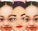 写真を送るだけ！写真を手書きで絵にします 全て手書き！不思議なタッチで個性的 イメージ1