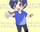 イラスト(コテキャ立ち絵、アイコン等)描きます ポップでアニメ塗り調のイラストが得意です！ イメージ1