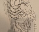 あなたの料理をオリジナルイラストにしますます メニュー・ロゴ・ポスター等に個性あふれるオリジナルデザインを イメージ4