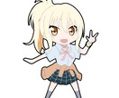 キャラクター絵【snsアイコン】作成します キャラ1体、背景無し、アニメ塗り イメージ8