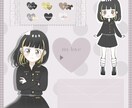あなただけのコテキャラシートを作成します バストアップ、デフォルメ等身、カラーパレットで分かりやすい！ イメージ4