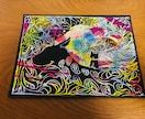 ワード3つで絵をかきます 疲れている人が独特な何かをみて疲れを逆に忘れる感じ。 イメージ1