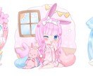 各種イラスト制作いたします 一枚絵やポーズあり立ち絵など、幅広く対応可能です✨ イメージ7