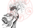 WEB小説の挿絵イラストを作成致します 物語の世界観を表現するモノクロ挿絵を描きます イメージ2