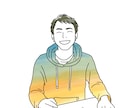 プロのデザイナーがシンプル似顔絵描きます リアル過ぎないおしゃれでゆるい似顔絵です イメージ1