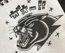 トライバル、レタリング、タトゥーデザインなどます 限定10名様価格3000円で鉛筆にて描きます。 イメージ10