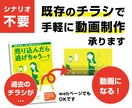 お手持ちのチラシやwebページを動画広告化します ゼロからの動画制作よりもずっと手軽！初めての動画におすすめ イメージ1