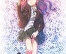 キャライラスト、web小説表紙作成します web小説の表紙、SNSアイコン、動画等での一枚に！ イメージ3