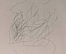 お子さんの初めての落書きを本物のアートにします お子さんの初めての落書きをアートを作成・額装してお届けします イメージ6