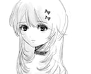 モノクロイラストをお届けします SNSアイコン等 お気軽にご相談くださいませ イメージ1