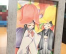 はがきサイズのアナログイラスト描きます アナログならではの画風★コピックや水彩色鉛筆を使ったイラスト イメージ1