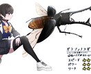 クワガタ描きます 国産も外国産も描きます！細かい指定にも対応します。 イメージ2